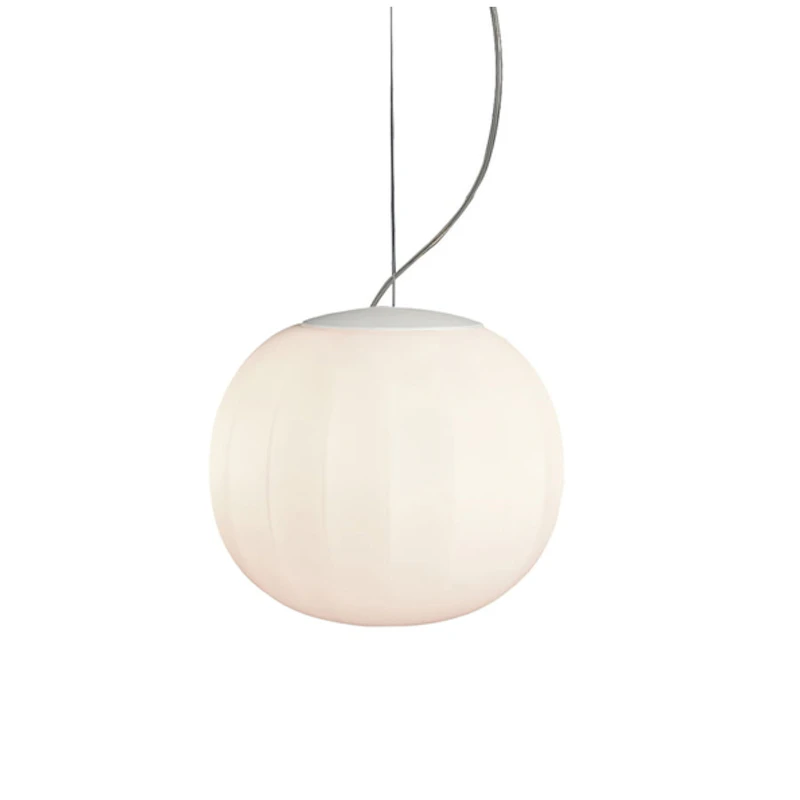 Lita Pendant Pendel 42 cm, Hvid / Opalglas