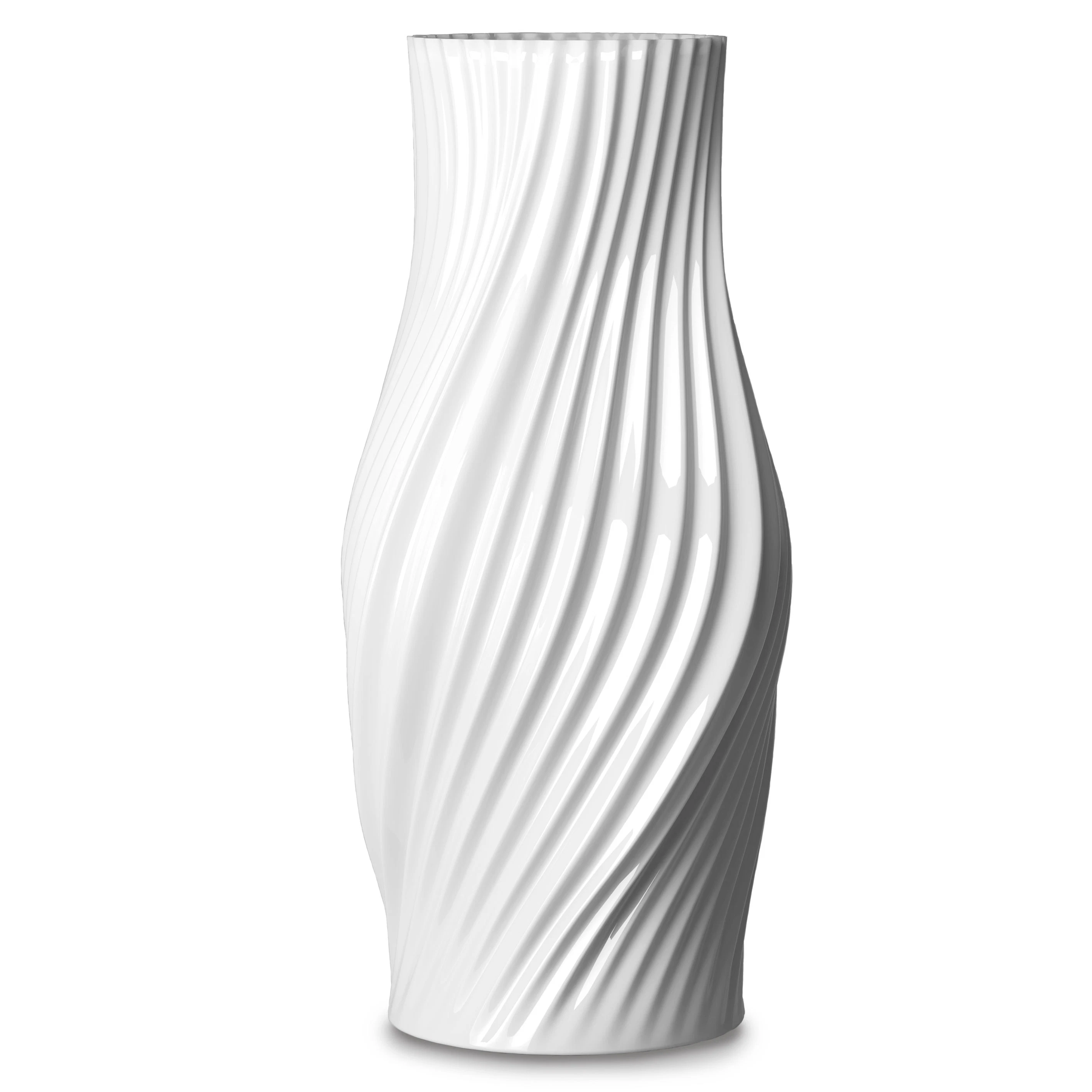 Lyngby Porcel&aelig;n Twist Vas H18 Cm Vit Porslin Vase - Vaser Porcel&aelig;n Hvid - 201022