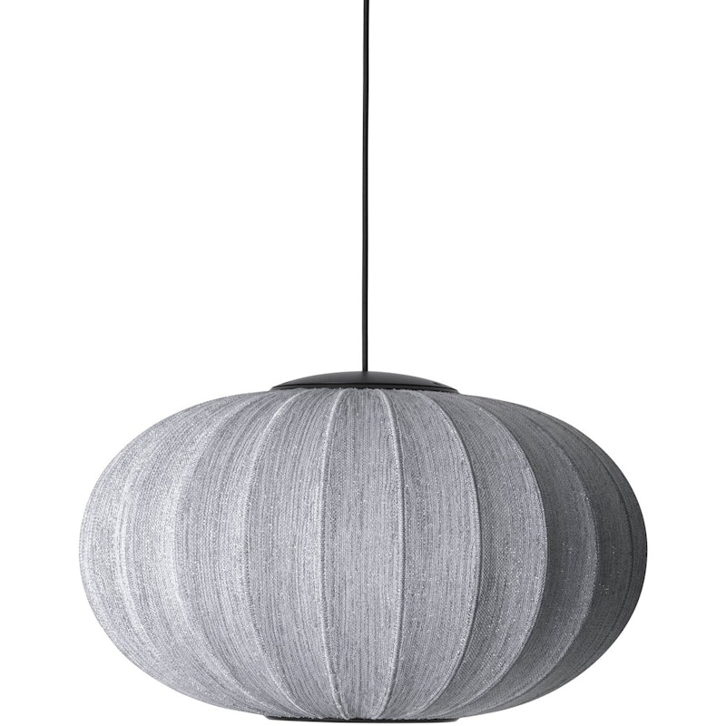 Knit-Wit Pendel Oval 57 cm Anniversary Glitter, Sølv