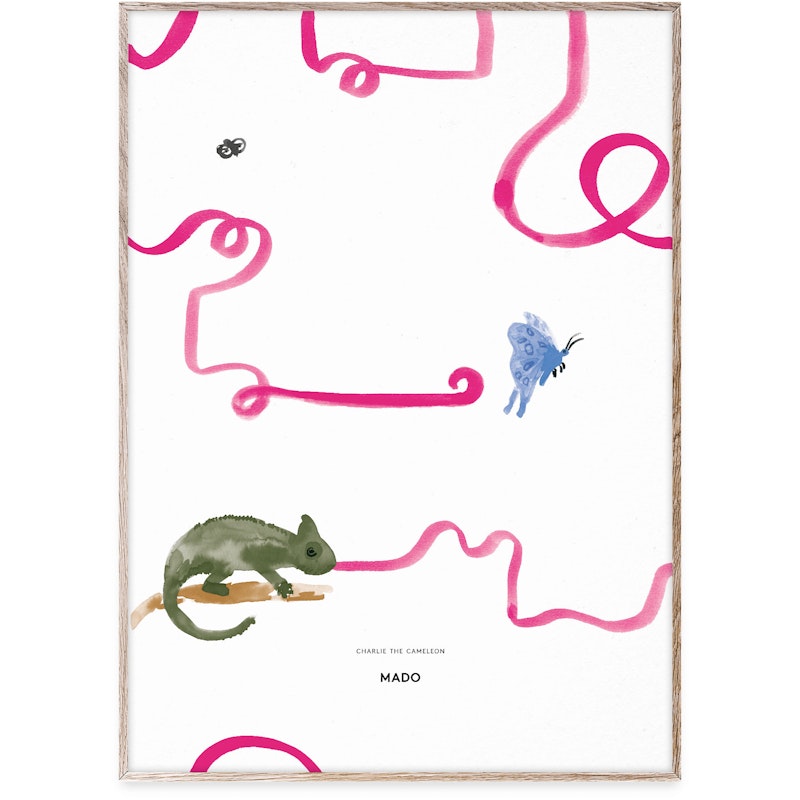 Charlie the Chameleon Plakat, 50x70 cm