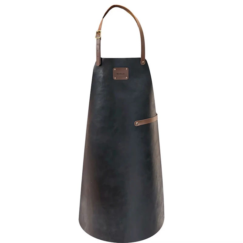 Leather Forklæde, Sort
