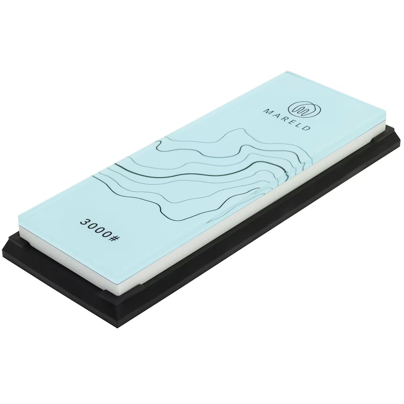 Akio Slibesten Hvid / Blå, 3000 Korn