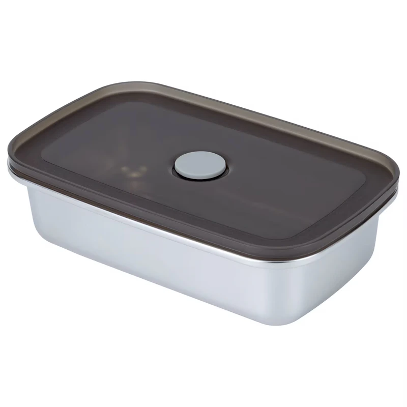 Rectangular Madkasse Rustfrit Stål 2-pak