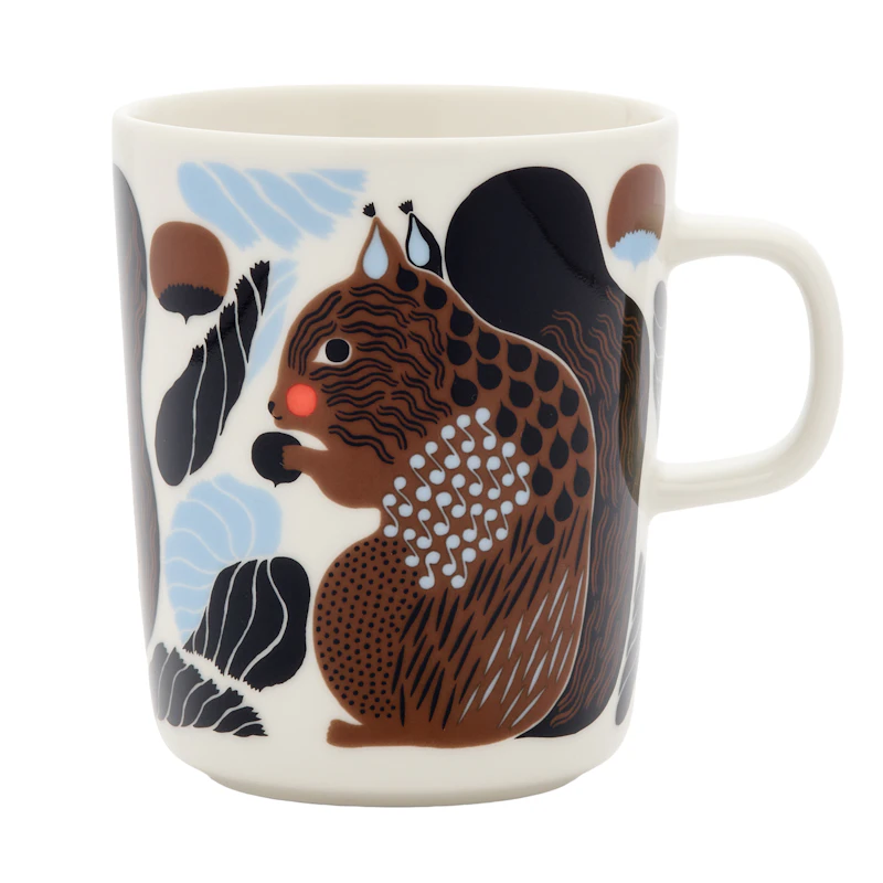 Kurre Kaffekop 25 cl, Brun / Lyseblå