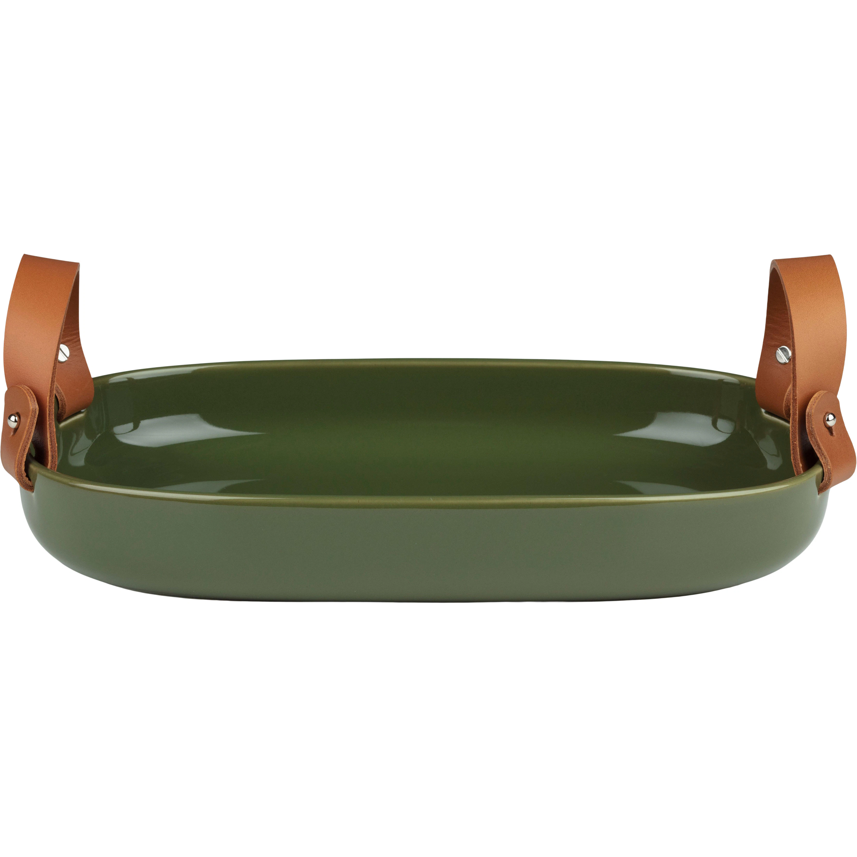 Marimekko Oiva Iso Koppa Serveringsfad 23x32 Cm - Serveringssk&aring;le Stent&oslash;j Gr&oslash;n - 074497-660