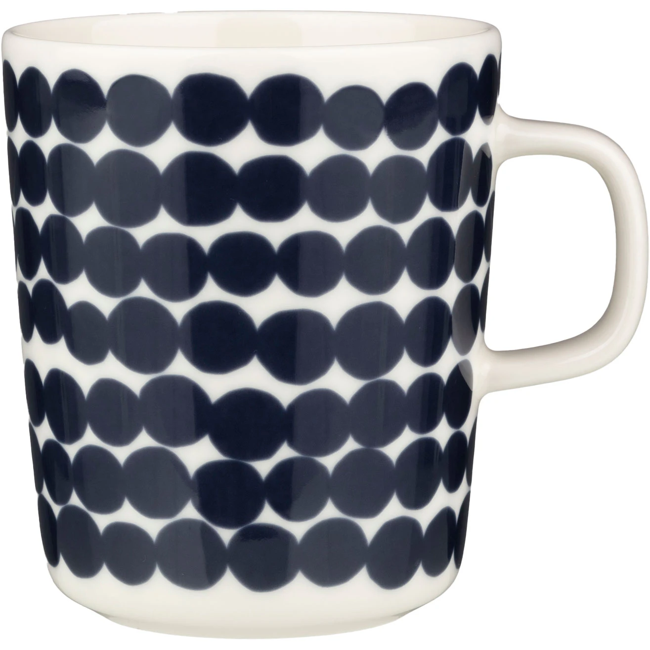 Marimekko Oiva/siirtolapuutarha Krus 25 Cl M&oslash;rkebl&aring;t / t - Kaffekopper Stent&oslash;j Hvid - 074227-150
