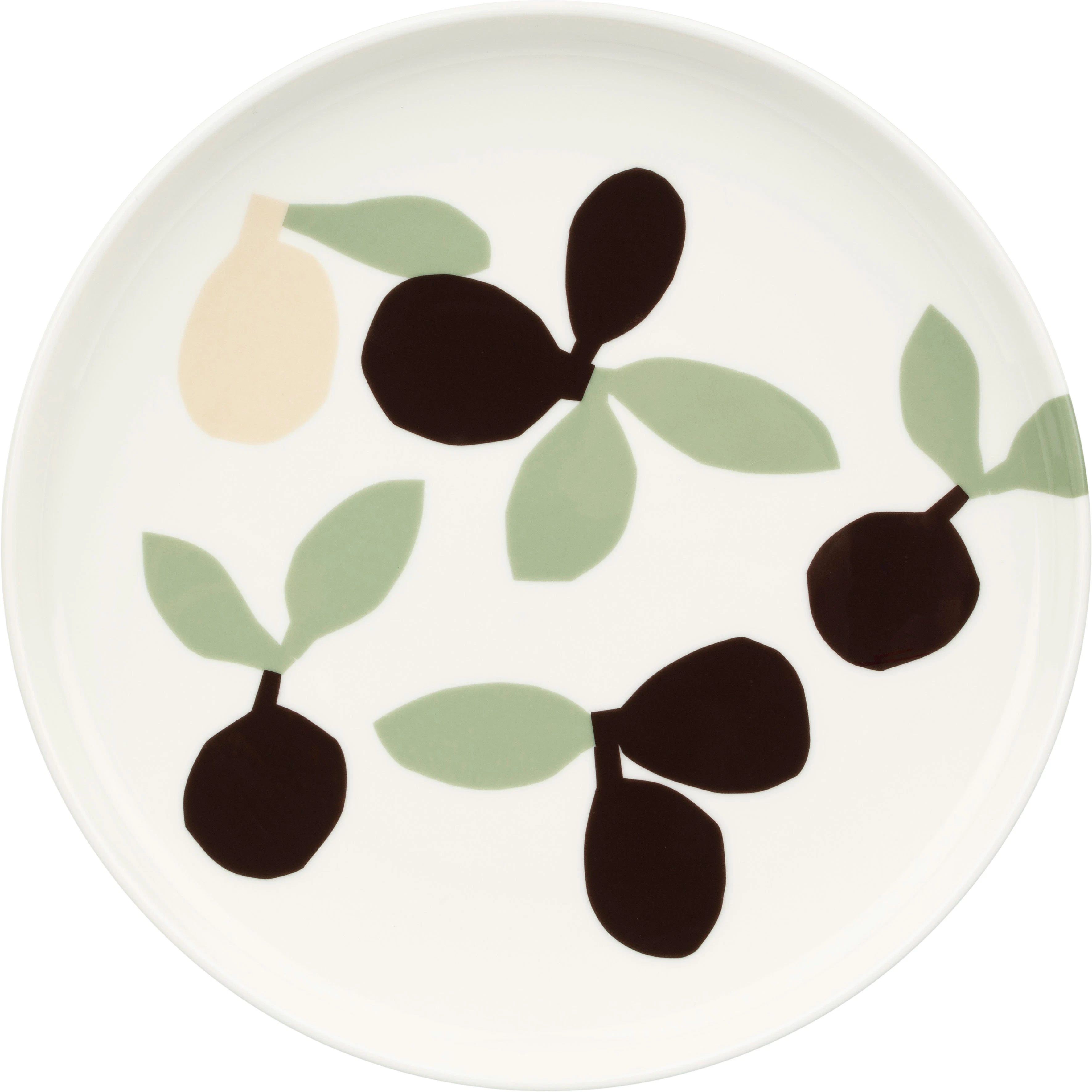 Marimekko Omppo Tallerken 20 Cm - Asietter Stent&oslash;j Brun - 075723-169