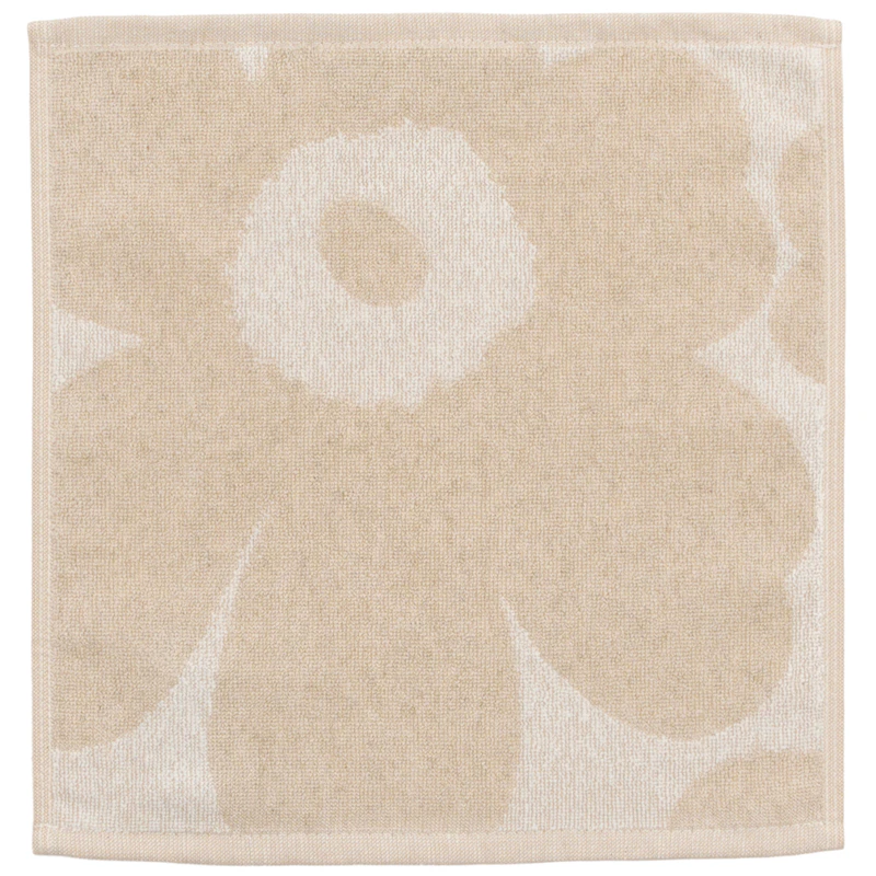 Unikko Ansigtshåndklæde 30x30 cm, Offwhite / Linen