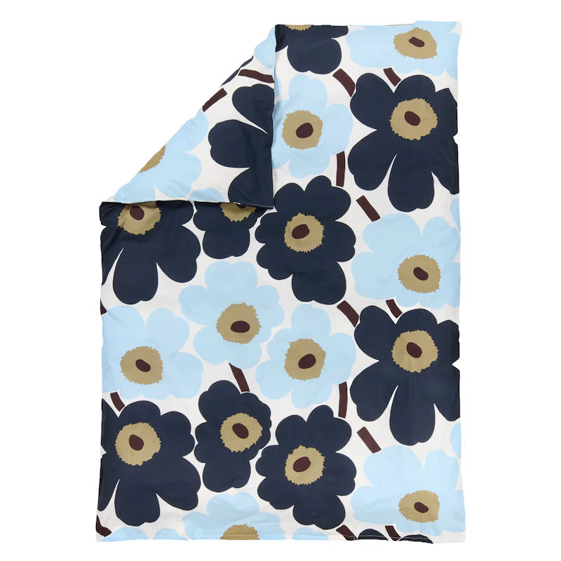 Unikko Dynebetræk 150x210 cm, koldblå / Blueberry