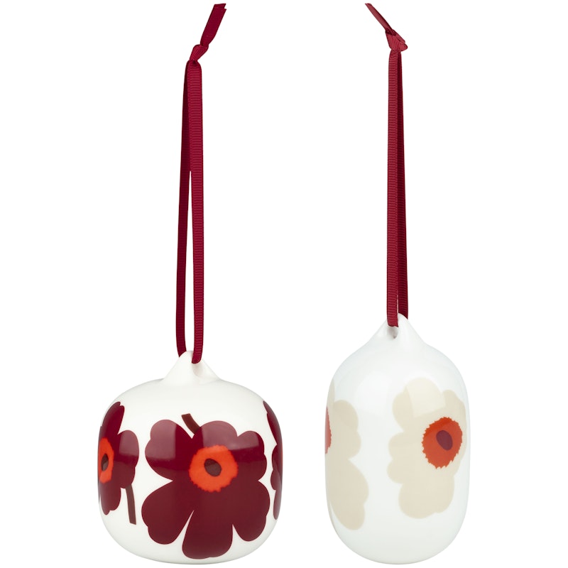 Unikko Julepynt 2 dele