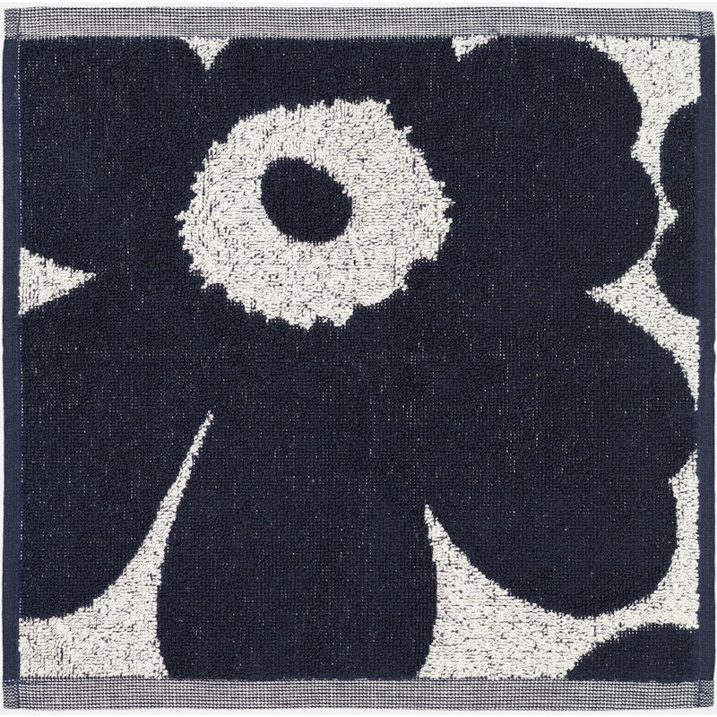 Unikko Håndklæde 30x30 cm, Mørkeblåt