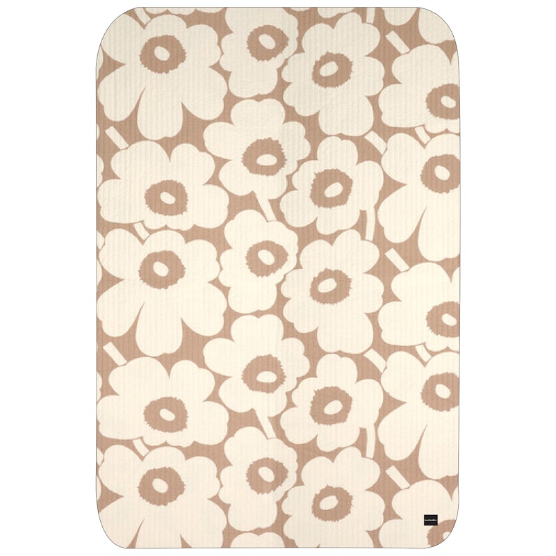 Unikko Sengetæppe 160x260 cm, Offwhite / Linen