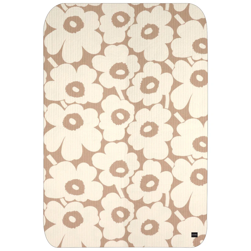 Unikko Sengetæppe 160x260 cm, Offwhite / Linen