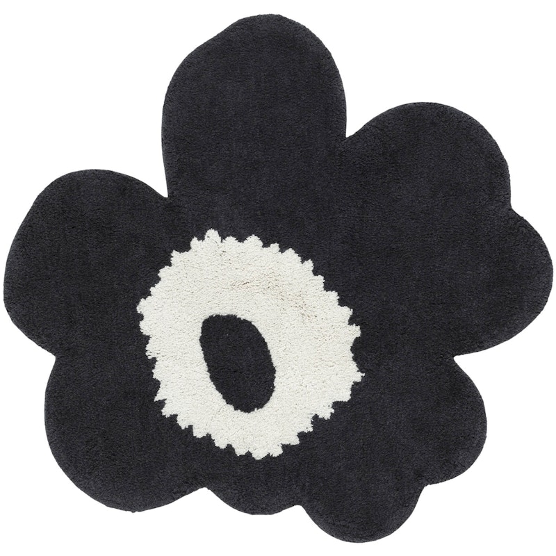 Unikko Terry Badekarsmåtte 73X74 cm, Offwhite/Trækulsfarvet