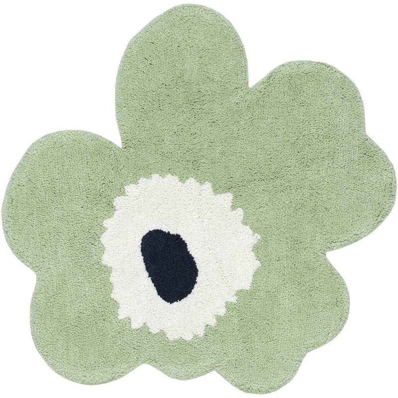 Unikko Terry Badekarsmåtte 73X74 cm, Offwhite / Mørkeblå / Sage