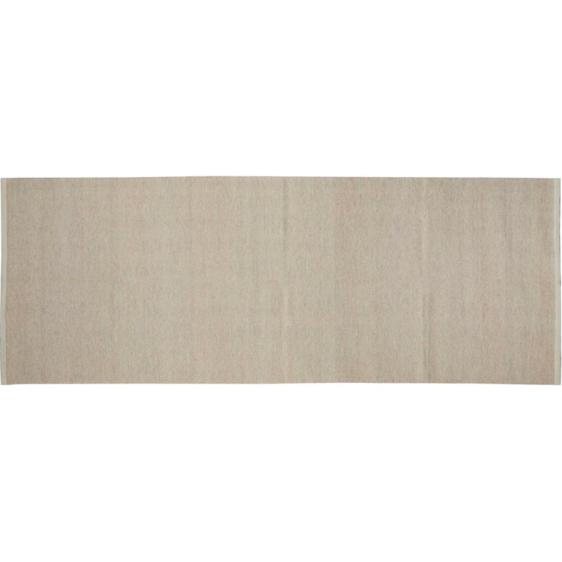 Escape Kelim Uldgulvtæppe 90x250 cm, Chalk