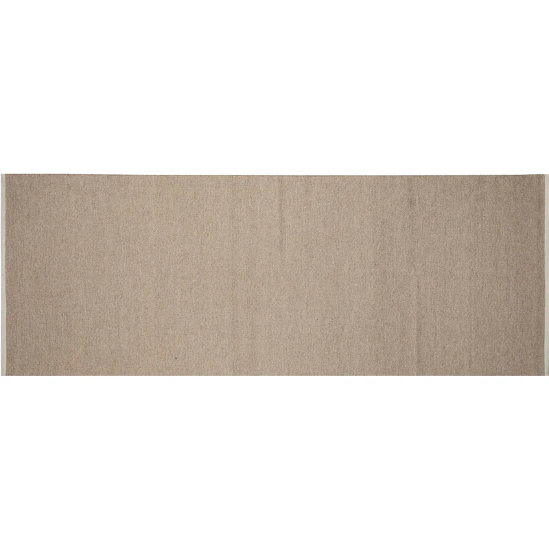 Escape Kelim Uldgulvtæppe 90x250 cm, Lys Beige