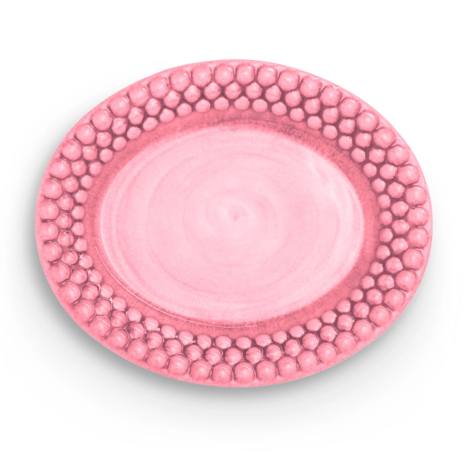Mateus Bubbles Oval Tallerken 20cm - Asietter Keramik Rosa - EBR51CEB