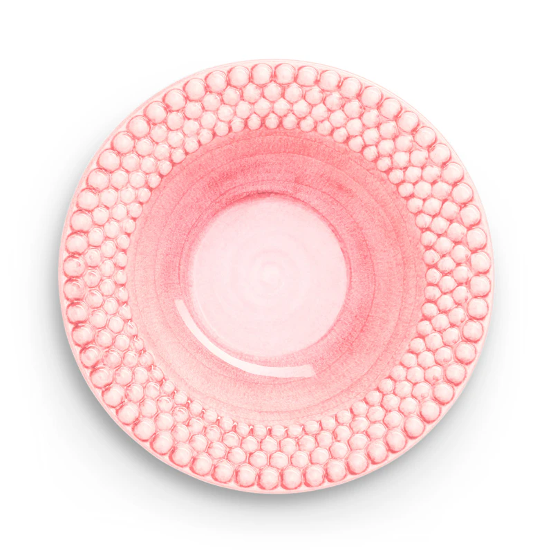Bubbles Suppetallerken Ø25cm, Lys Rosa