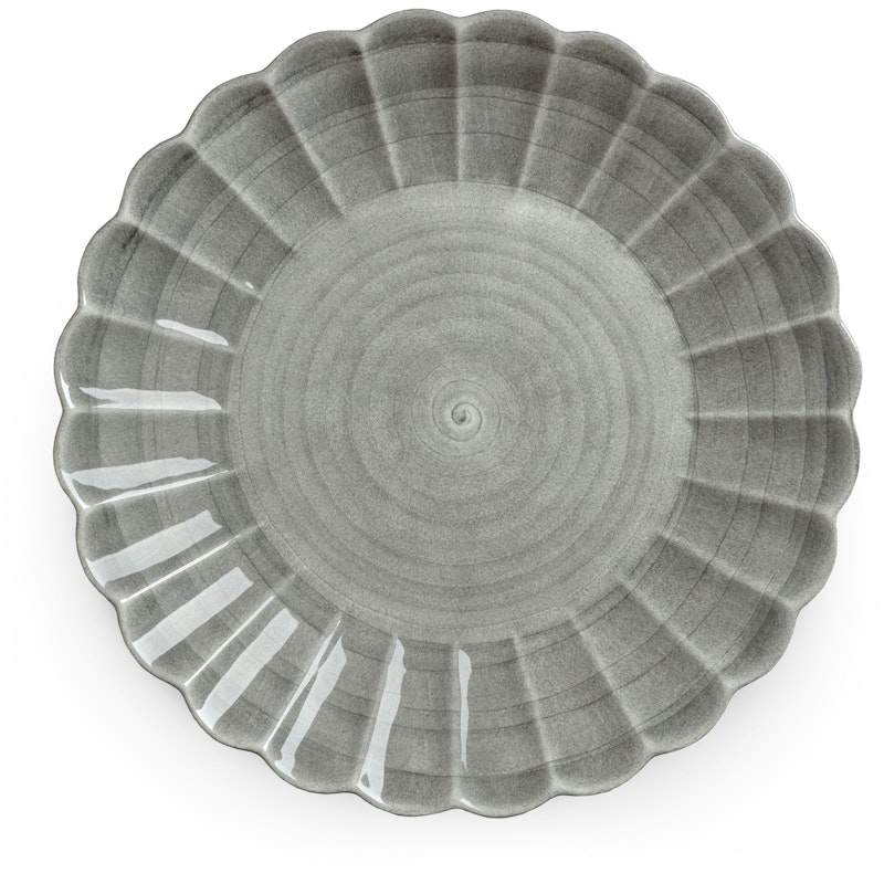 Oyster Fad 42 cm, Gråt