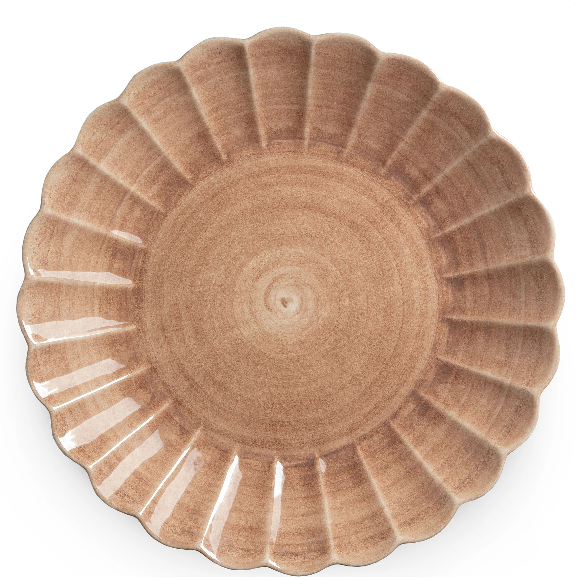Mateus Oyster Fad 42 Cm Cinnamon - Serveringsfad Keramik Kanel - ECN24F