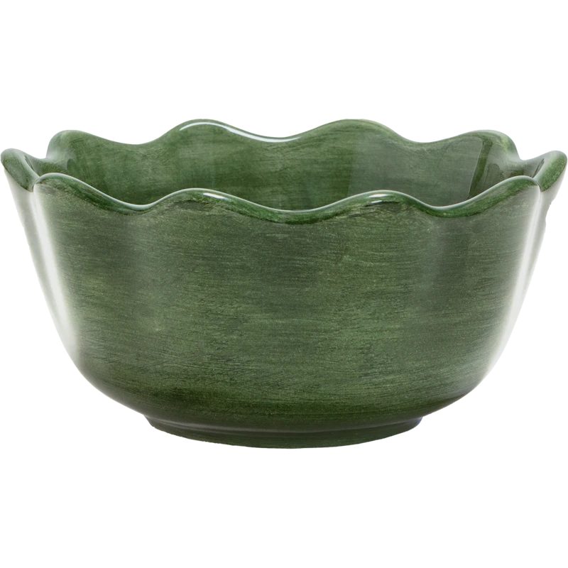 Oyster Skål 13 cm, Skovgrøn