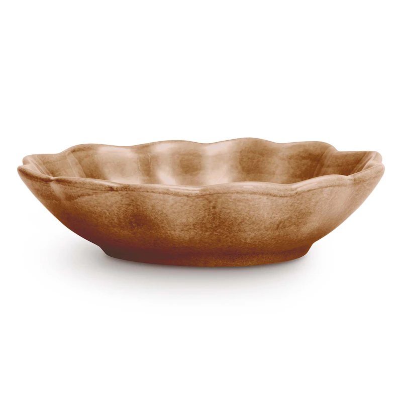 Oyster Skål 16x18 cm, Cinnamon