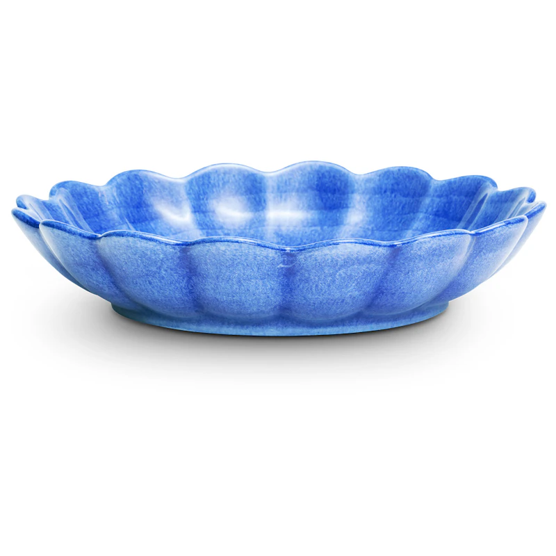 Oyster Skål 24 cm, Lyseblå