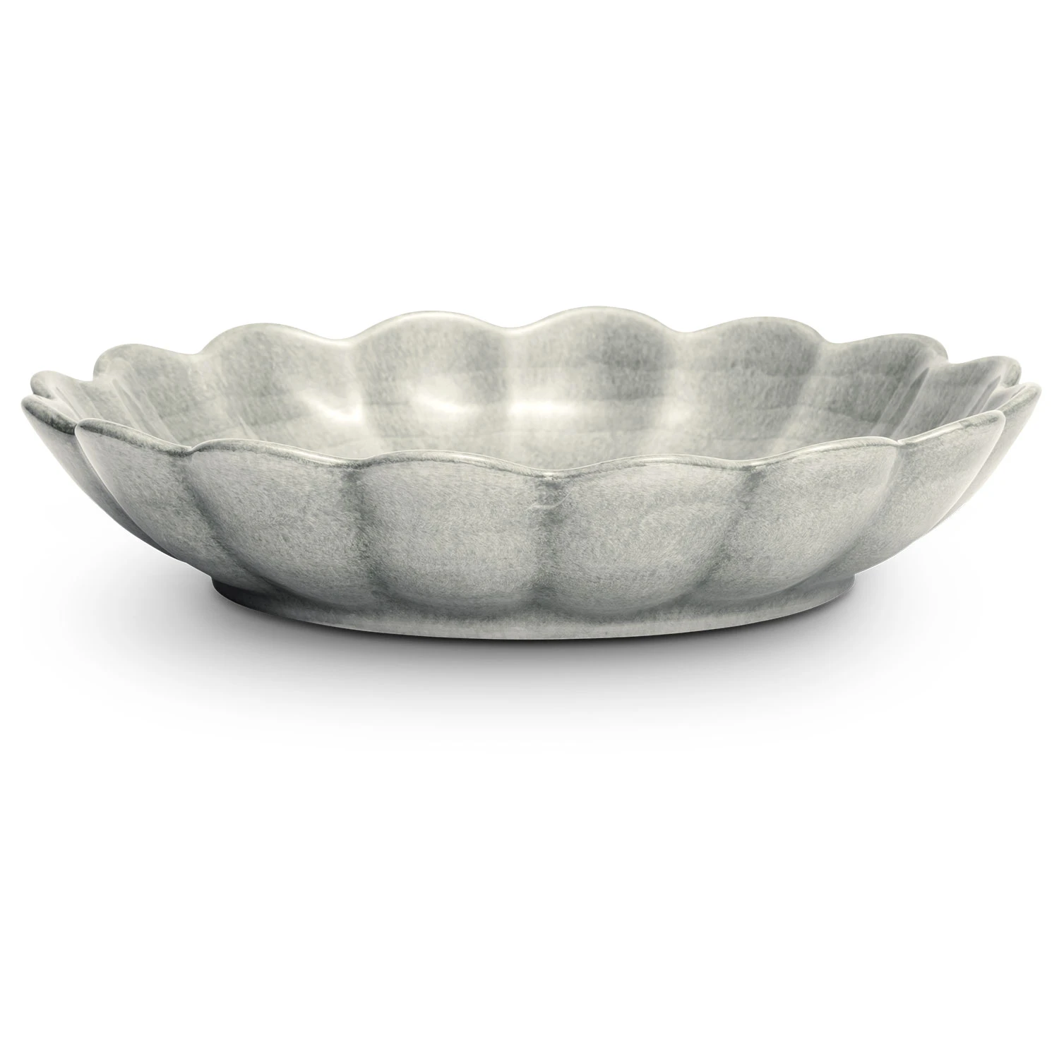 Mateus Oyster Sk&aring;l 24 Cm - Serveringssk&aring;le Keramik Gr&aring; - ECZ368