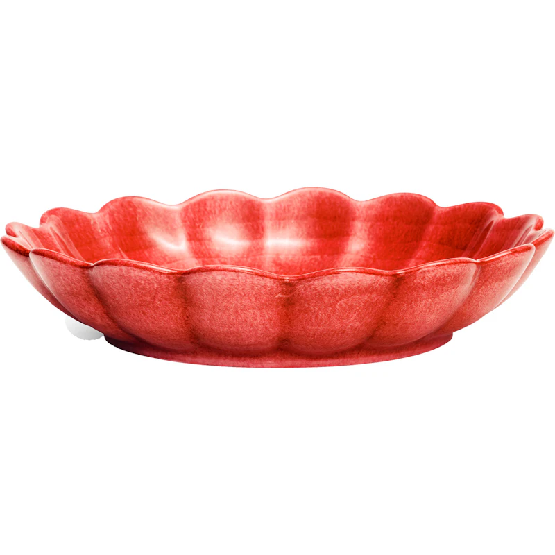 Oyster Skål 24 cm, Rød