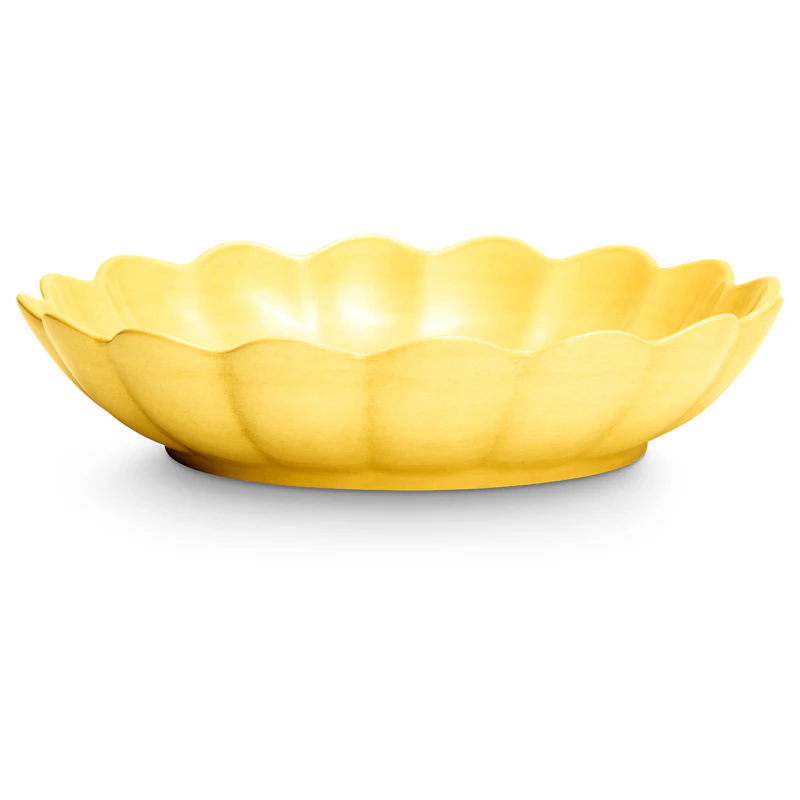 Oyster Skål 31 cm, Gul