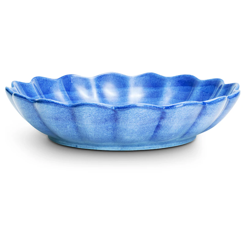 Oyster Skål 31 cm, Lyseblå