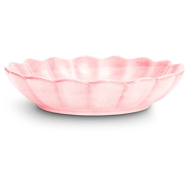 Oyster Skål 31 cm, Lys Rosa