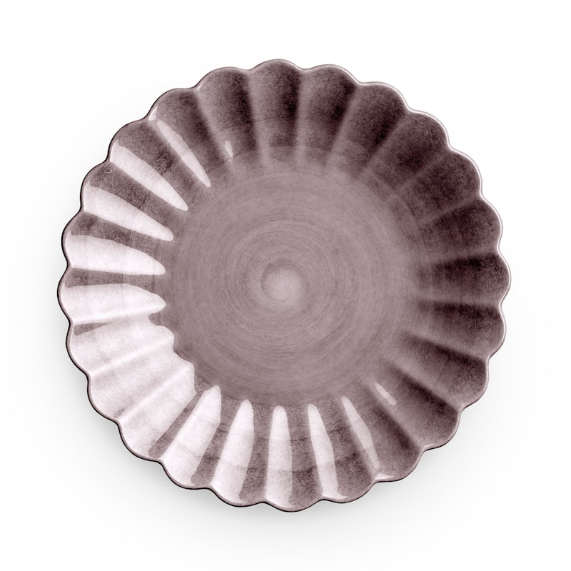 Oyster Tallerken, Blomme, 20 cm