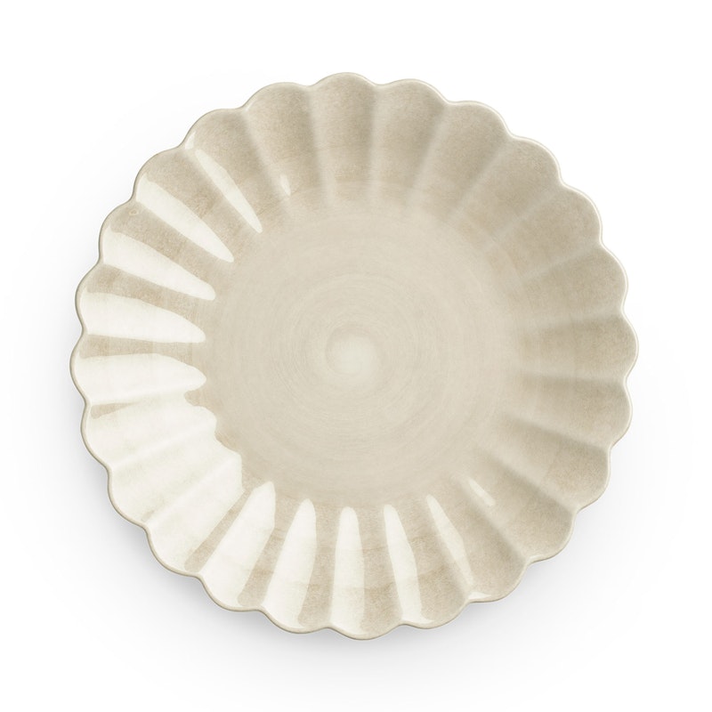 Oyster Tallerken, Sand, 20 cm