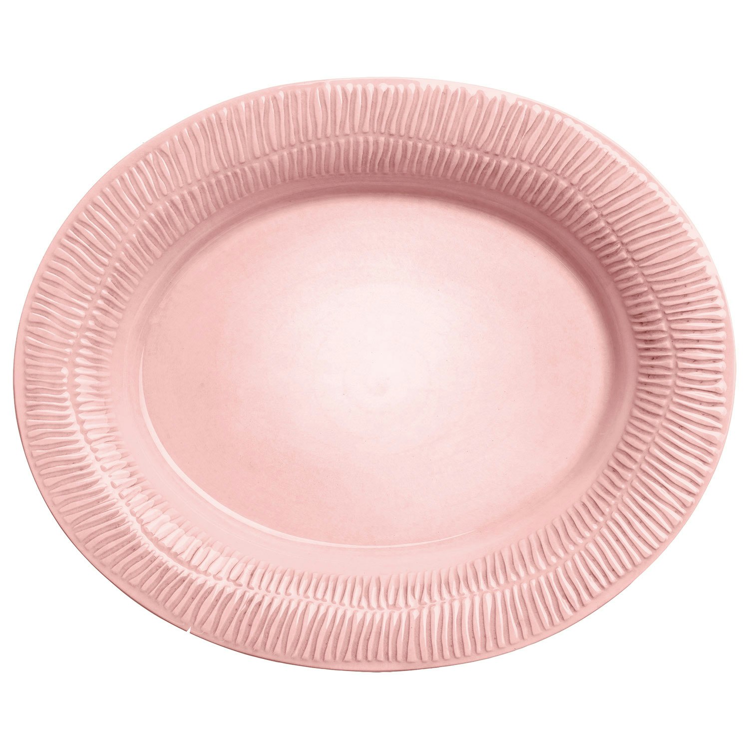 Mateus Stripes Fad 35x30 Cm Lyser&oslash;d - Serveringsfad Keramik Light Pink - ELR04ST