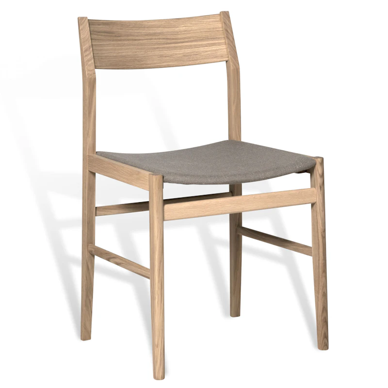 Siza Stol, Hvid Pigmenteret Eg / Beige