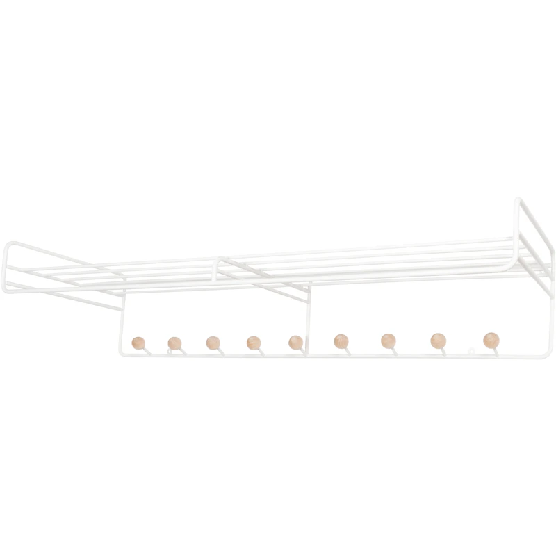 Bill Hattehylde L 102 cm, Hvid / Birk