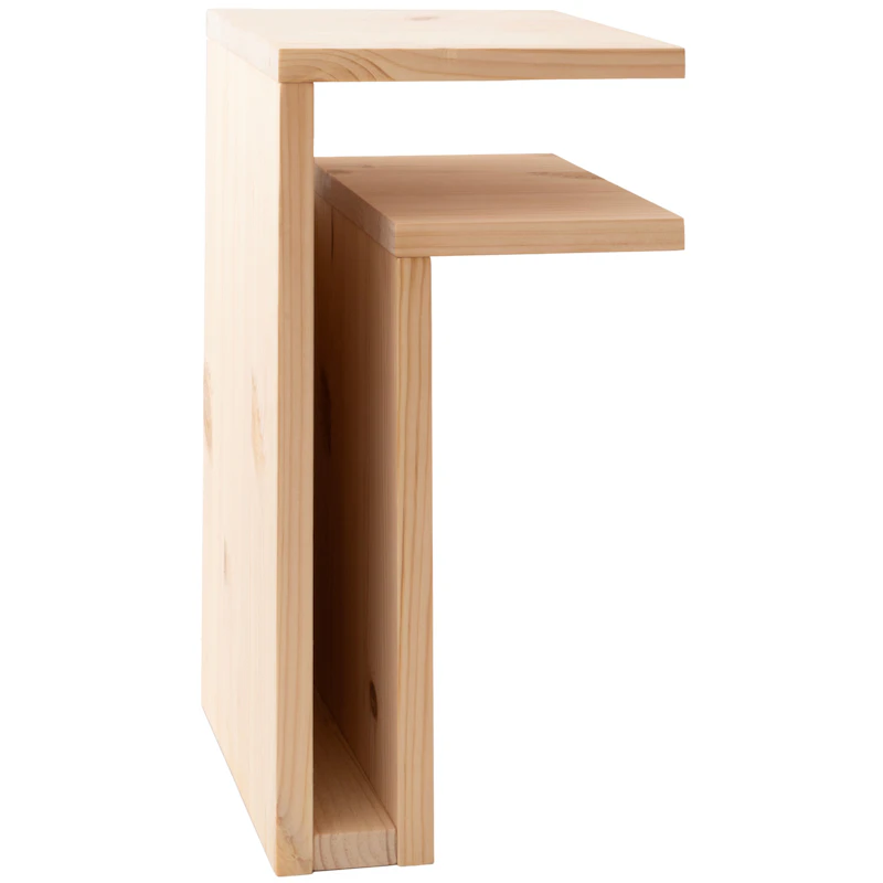 F-Shelf Væghylde Højre, Fyrretræ