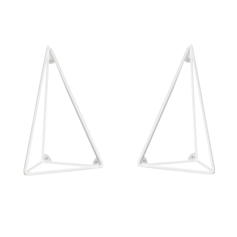 Pythagoras Hyldebeslag 2 Stk, Hvid