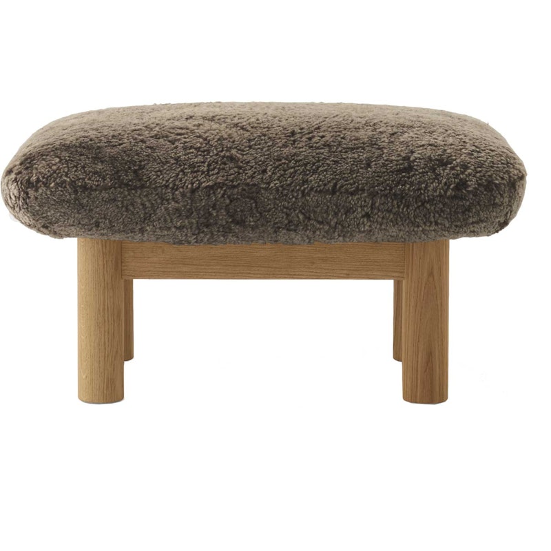 Brasilia Ottoman Naturlig Eg, Sheepskin Root