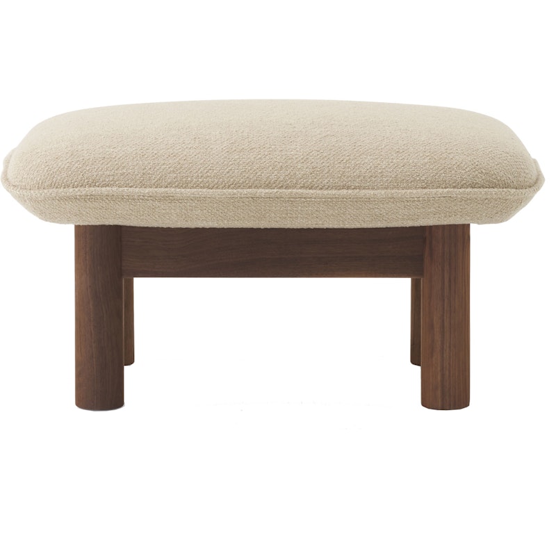 Brasilia Ottoman Valnød, Bouclé 02 Beige