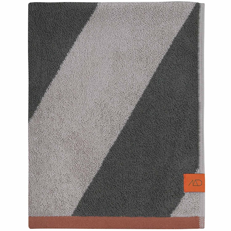 Diagonal Badehåndklæde 70x133 cm, Olivengrønt