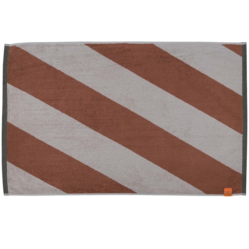 Diagonal Bademåtte 50x80 cm, Brick