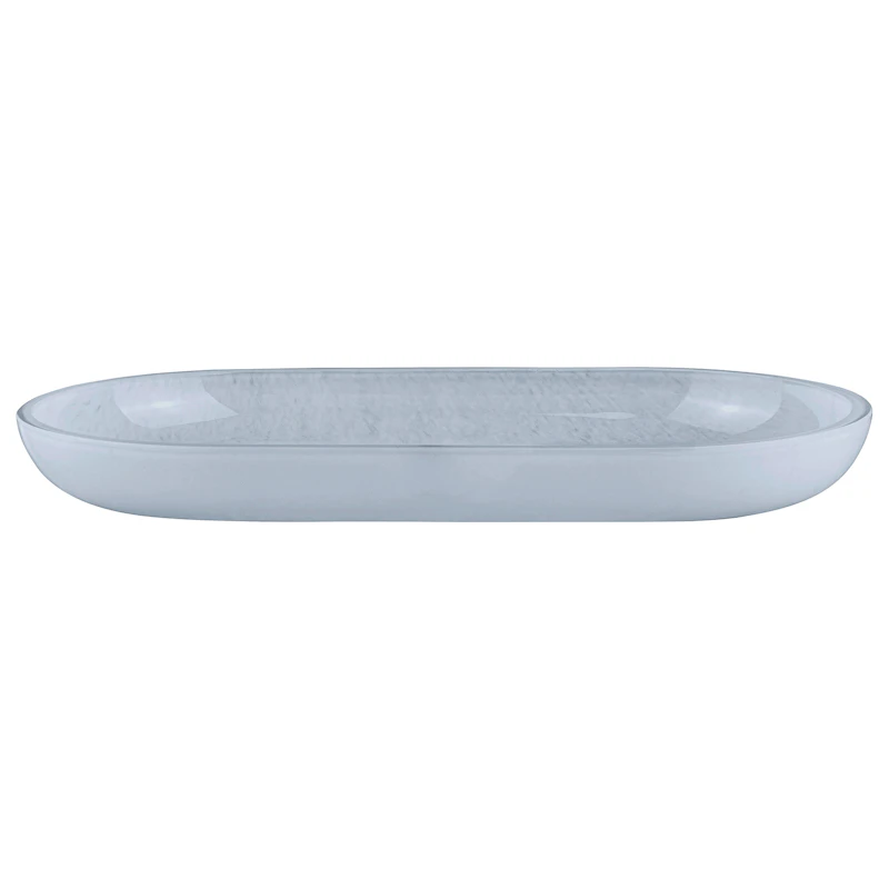 Opal Glass Dish, Light Blue