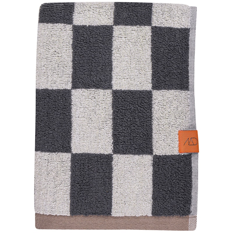 Retro Towel Håndklæde 40x55 cm 2-pak, Mørkegråt