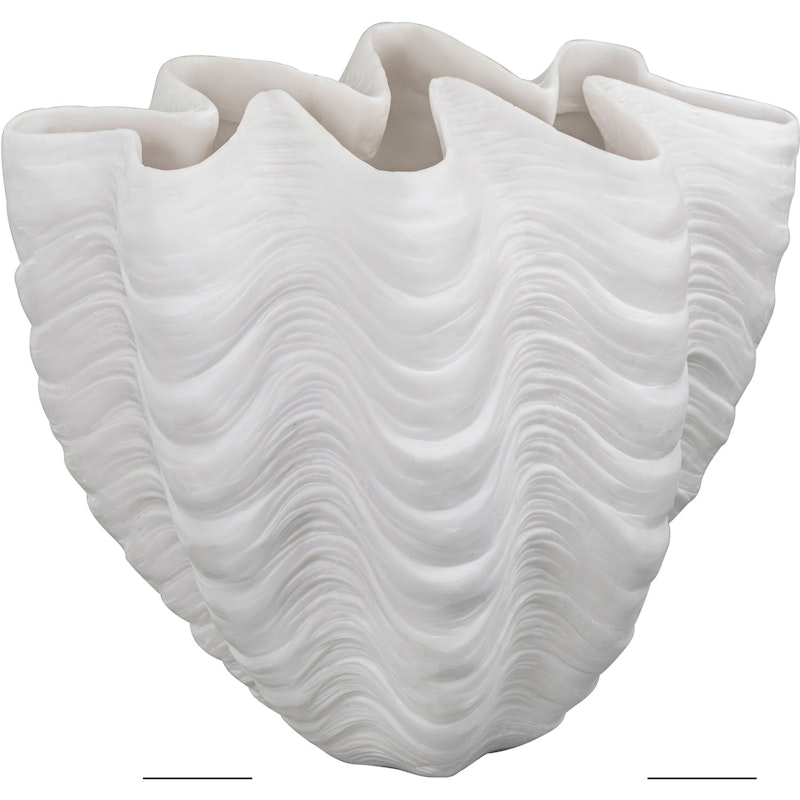 Shell Vase Offwhite, 30 cm