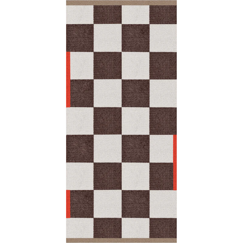 Square Plastikmåtte 70x150 cm, Brun