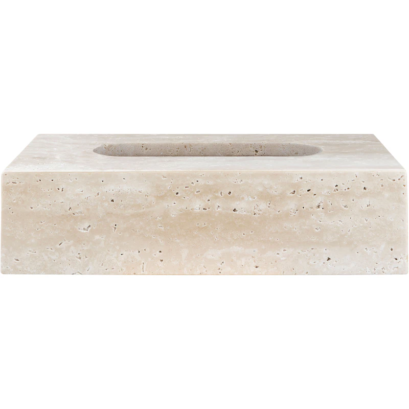 Travertine Lommetørlæde-Æske