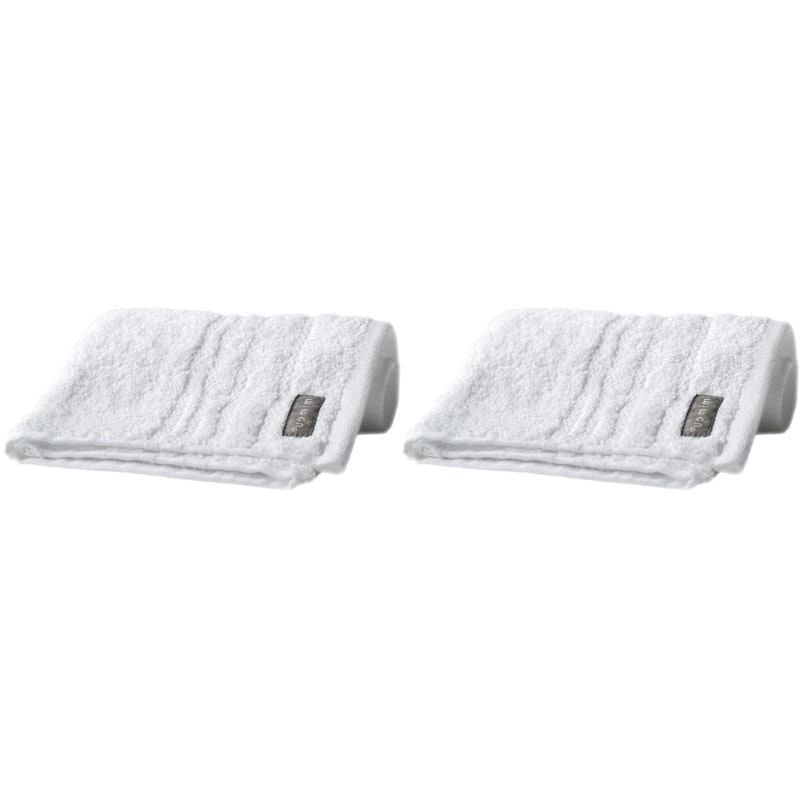 Devon Gæstehåndklæder 30x50 cm 2-pak, Hvid